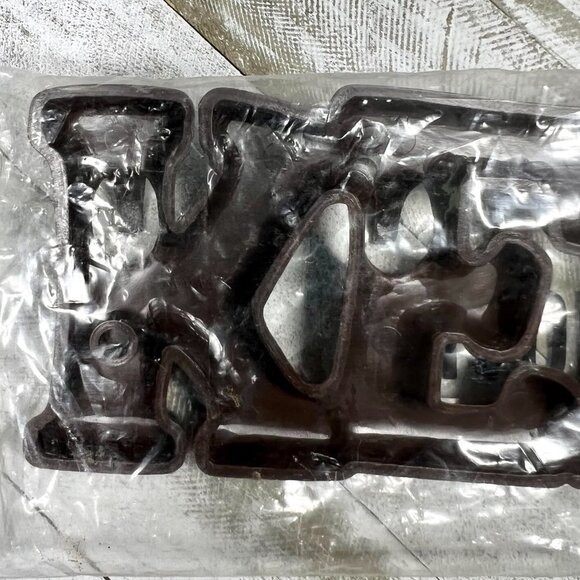 Retro Brown Plastic "KEYS" Wall Hanging Key Rack Organizer w/‎ Hooks -NIP - Picture 8 of 14